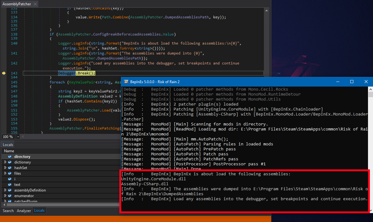 Debugging all assemblies with dnSpy | BepInEx Docs