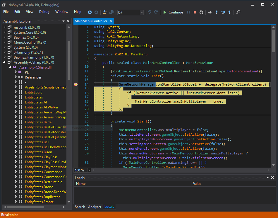 Debugging patched assemblies works with dnSpy